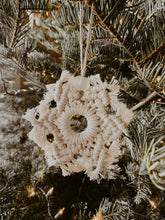Load image into Gallery viewer, Macrame Snowflake Ornaments
